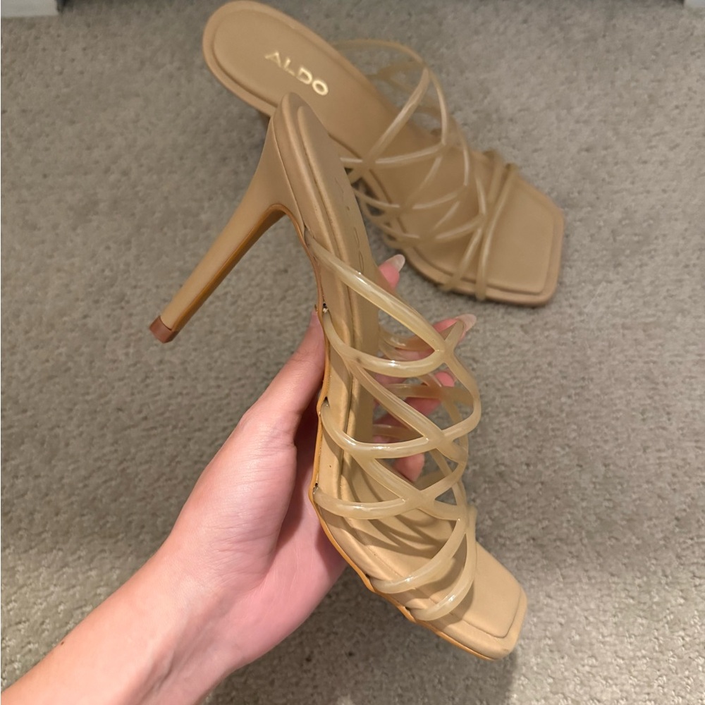 Aldo Tan Strappy Heels